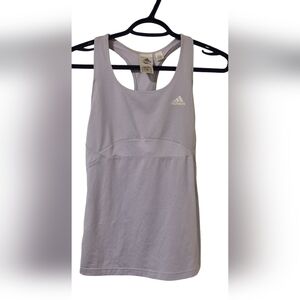 Adidas Racerback Fitted Purple Tank Top